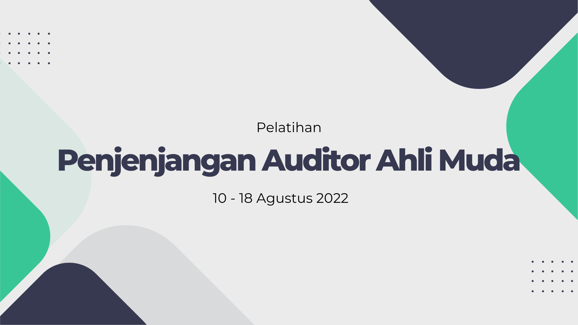Penjenjangan Auditor Ahli Muda di lingkungan APIP | 0040