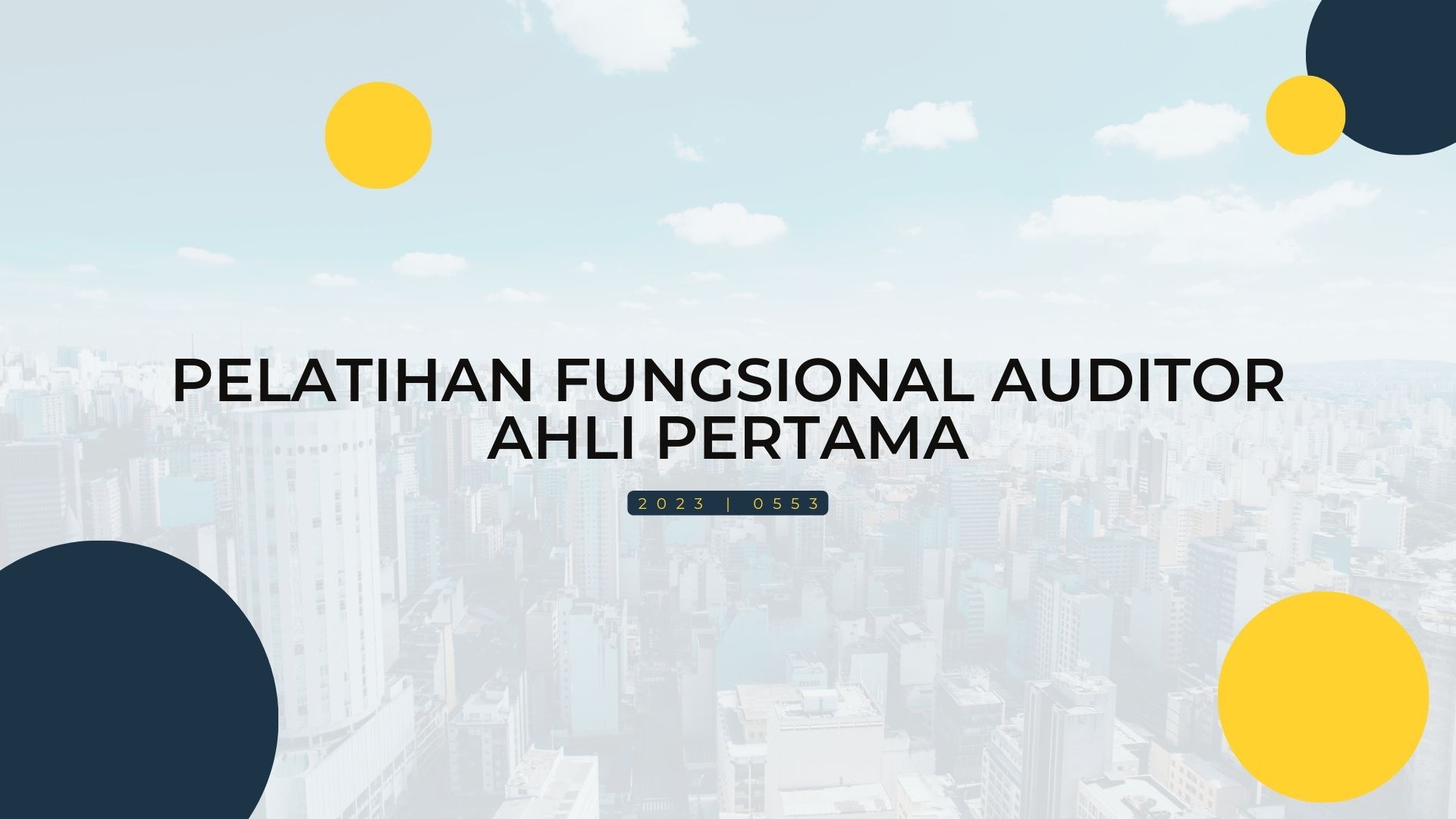 Fungsional Auditor Ahli Pertama di Lingkungan APIP | 0459 | 2024