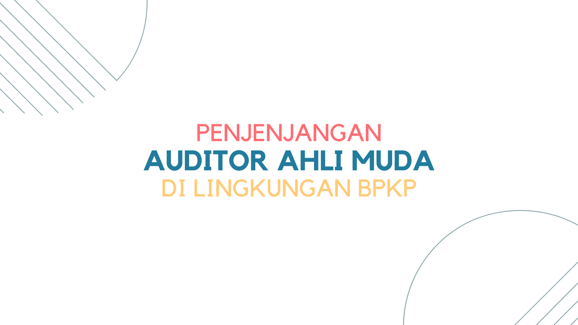 Penjenjangan Auditor Ahli Muda
