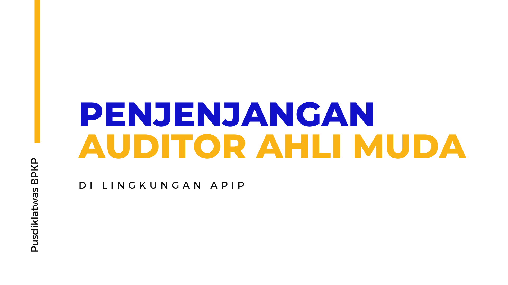 Penjenjangan Auditor Ahli Muda APIP 0851