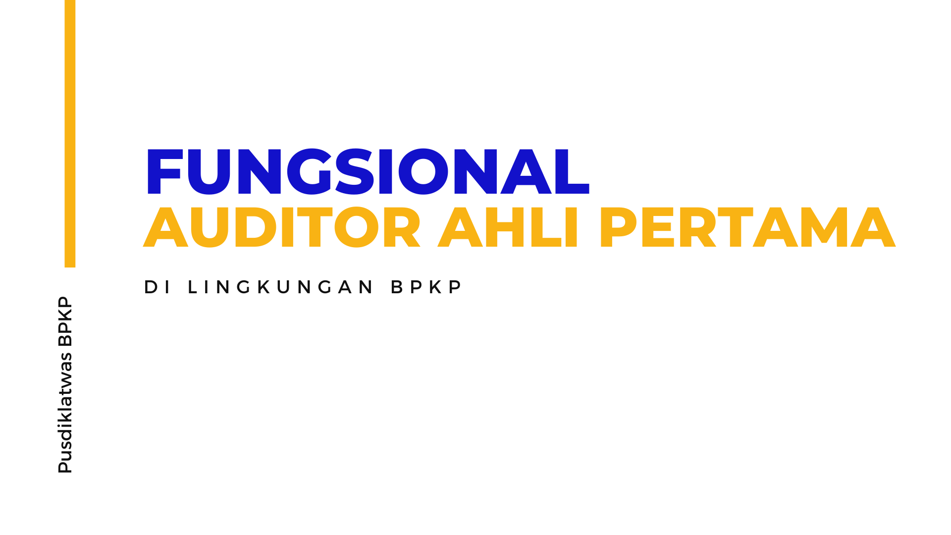 Fungsional Auditor Ahli Pertama BPKP 0884